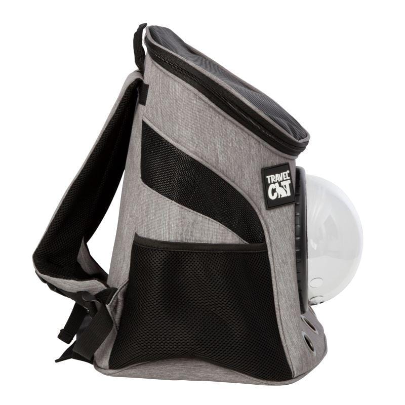 "The Fat Cat" Mini Cat Backpack - Heather Grey
