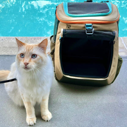 The Navigator Earth" Convertible Cat Backpack