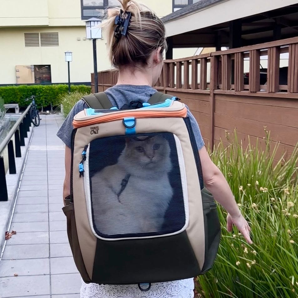 The Navigator Earth" Convertible Cat Backpack