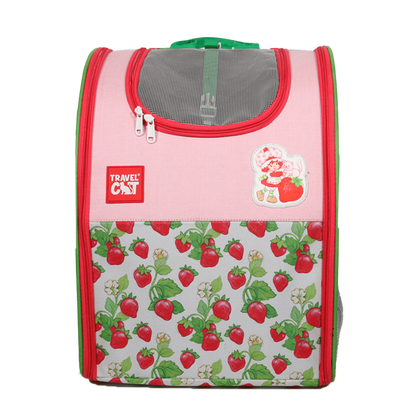 Strawberry Shortcake x Travel Cat Backpack - Officially Licensed