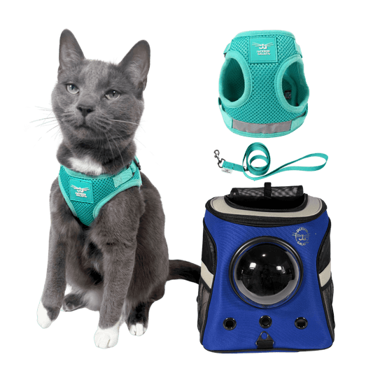 The Jackson Galaxy x Travel Cat Harness & Backpack Bundle